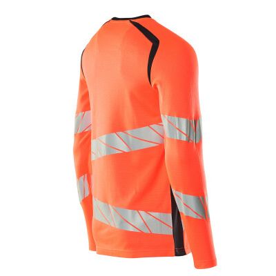 Foto van Mascot Accelerate Safe T-shirt, met lange mouwen | 19081-771 | 22210-hi-vis rood/donkermarine