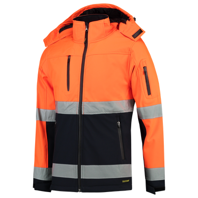 Foto van Softshell ISO20471 Bicolor | fluororanje/marine | 403007-1401 | TRICORP SAFETY
