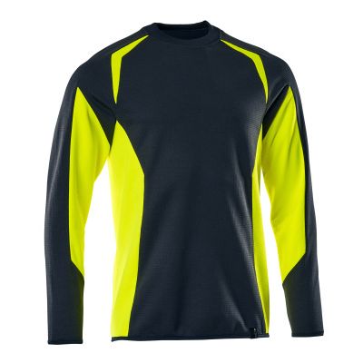 Foto van Mascot Accelerate Safe Sweatshirt | 22084-781 | 01017-donkermarine/hi-vis geel