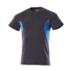 Afbeelding van Mascot 18082-250 T-shirt donker marine/azur blauw