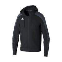 ERIMA EVO STAR trainingsjack met capuchon Unisex | zwart/slate grey | 1032454