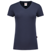 Afbeelding van T-shirt V Hals Fitted Dames | donkermarine | 101008-010 | TRICORP WORKWEAR