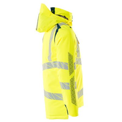 Foto van Mascot Accelerate Safe Winterjas | 19035-449 | 1744-hi-vis geel/donkerpetrol