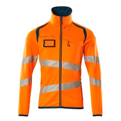 Mascot Accelerate Safe Fleecetrui met rits | 19103-315 | 1444-hi-vis oranje/donkerpetrol Mascot Accelerate Safe Fleecetrui met rits | 19103-315 | 1444-hi-vis oranje/donkerpetrol
