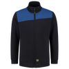 Afbeelding van Sweatvest Bicolor Naden | marine/korenblauw | 302014-0111 | TRICORP WORKWEAR