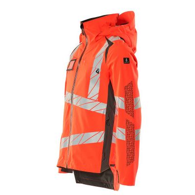 Foto van Mascot Accelerate Safe Shell jas | 19001-449 | 22218-hi-vis rood/donkerantraciet