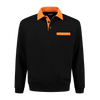 Afbeelding van Indushirt PSW 300 Polosweater zwart-oranje
