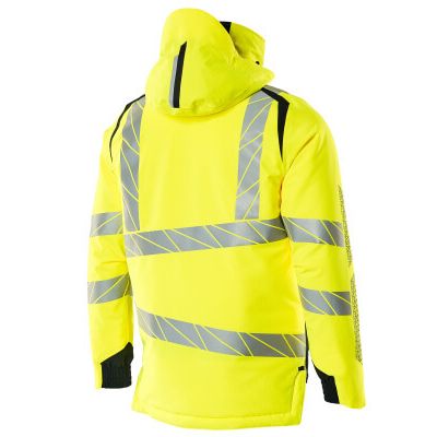 Foto van Mascot Accelerate Safe Winterjas | 19035-449 | 17010-hi-vis geel/donkermarine