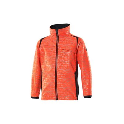 Foto van Softshell jas voor kinderen | 19902-291 | 22210-Hivis rood/donkermarine