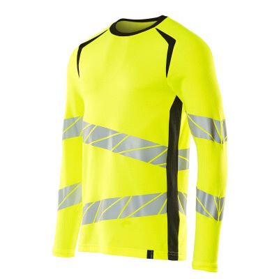 Foto van Mascot Accelerate Safe T-shirt, met lange mouwen | 19081-771 | 1709-hi-vis geel/zwart