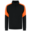 Afbeelding van Zip Sweater Bicolor Redefined | zwart/oranje | 306111-0998 | TRICORP WORKWEAR