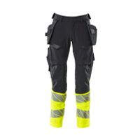 Mascot Accelerate Safe Broek met spijkerzakken | 19131-711 | 01017-donkermarine/hi-vis geel