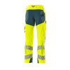 Afbeelding van Mascot Accelerate Safe Broek met kniezakken | 19079-511 | 1744-hi-vis geel/donkerpetrol