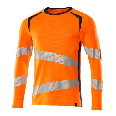 Foto van Mascot Accelerate Safe T-shirt, met lange mouwen | 19081-771 | 14010-hi-vis oranje/donkermarine