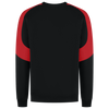 Afbeelding van Sweater Bicolor Redefined | zwart/helderrood | 306112-09202 | TRICORP WORKWEAR