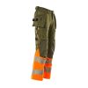 Afbeelding van Mascot Accelerate Safe Broek met spijkerzakken | 19131-711 | 3314-mosgroen/hi-vis oranje