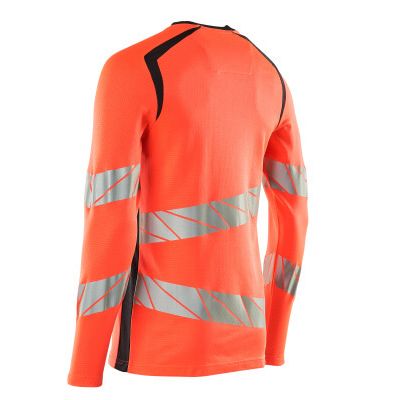 Foto van Mascot Accelerate Safe T-shirt, met lange mouwen | 19081-771 | 22210-hi-vis rood/donkermarine