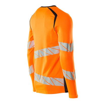 Foto van Mascot Accelerate Safe T-shirt, met lange mouwen | 19081-771 | 14010-hi-vis oranje/donkermarine