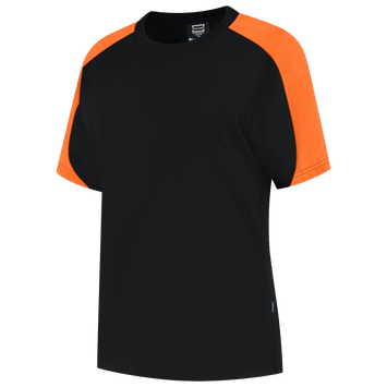 Foto van T-shirt Bicolor Redefined Dames | zwart/oranje | 106109-0998 | TRICORP WORKWEAR