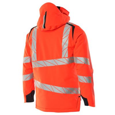 Foto van Mascot Accelerate Safe Winterjas | 19035-449 | 22210-hi-vis rood/donkermarine