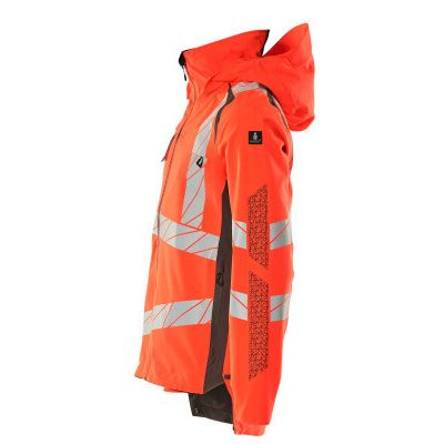 Foto van Mascot Accelerate Safe Shell jas | 19001-449 | 22218-hi-vis rood/donkerantraciet