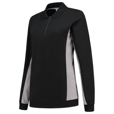 Polosweater Bicolor Dames | zwart/grijs | 302002-09 | TRICORP WORKWEAR Polosweater Bicolor Dames | zwart/grijs | 302002-09 | TRICORP WORKWEAR