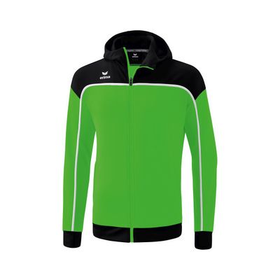 Erima Change trainingsjack met capuchon heren, green/zwart/wit, 1032303