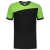 Afbeelding van T-shirt Bicolor Naden | zwart/limegroen | 102006-0937 | TRICORP WORKWEAR