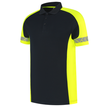Foto van Poloshirt Reflective Redefined | donkermarine/fluorgeel | 206104-01017 | TRICORP WORKWEAR