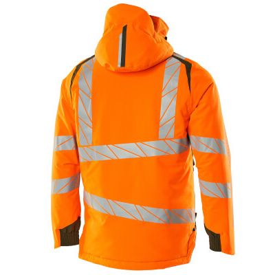 Foto van Mascot Accelerate Safe Winterjas | 19035-449 | 1433-hi-vis oranje/mosgroen