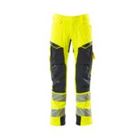 Mascot Accelerate Safe Broek met kniezakken | 19079-511 | 17010-hi-vis geel/donkermarine