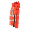 Afbeelding van Mascot Accelerate Safe Winterjas | 19035-449 | 22218-hi-vis rood/donkerantraciet