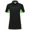 Afbeelding van Poloshirt Bicolor Dames | zwart/limegroen | 202003-0937 | TRICORP WORKWEAR