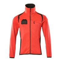 Mascot Accelerate Safe Fleecetrui met rits | 19403-316 | 22218-hi-vis rood/donkerantraciet
