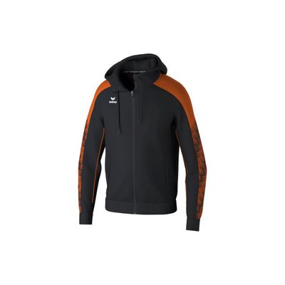 Erima Evo Star trainingsjack met capuchon kinderen, 1032410, zwart/oranje