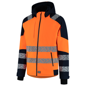 Foto van Winterjas Ripstop High Vis Redefined | fluororanje/donkermarine | 406107-14010 | TRICORP WORKWEAR