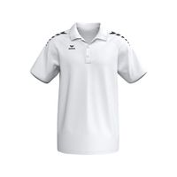 ERIMA CMPT Wings Poloshirt Kinderen | wit/zwart | 2112555