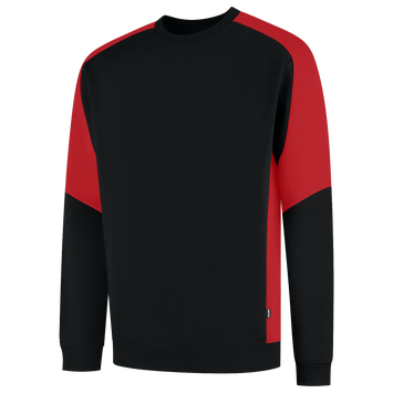 Foto van Sweater Bicolor Redefined | zwart/helderrood | 306112-09202 | TRICORP WORKWEAR
