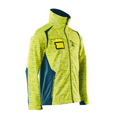 Foto van Mascot Accelerate Safe Softshell jas | 19202-291 | 1744-hi-vis geel/donkerpetrol