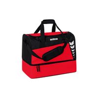 ERIMA SIX WINGS sporttas met bodemvak | rood/zwart | 7232311