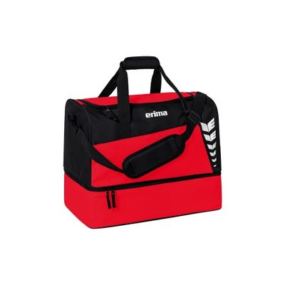 ERIMA SIX WINGS sporttas met bodemvak | rood/zwart | 7232311