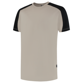 Foto van T-shirt Bicolor Redefined | zand/zwart | 106106-5509 | TRICORP WORKWEAR