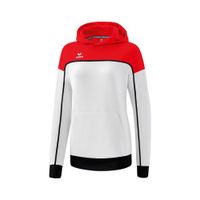 ERIMA CHANGE by erima sweatshirt met capuchon Dames | wit/rood/zwart | 1072315
