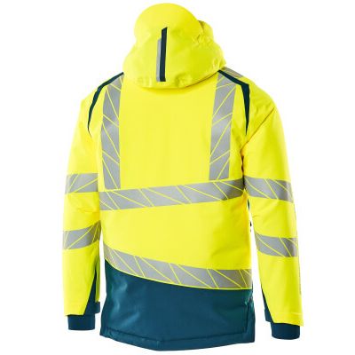 Foto van Mascot Accelerate Safe Winterjas | 19335-231 | 1744-hi-vis geel/donkerpetrol