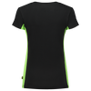 Afbeelding van T-shirt Bicolor Dames | zwart/limegroen | 102003-0937 | TRICORP WORKWEAR
