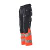 Afbeelding van Mascot Accelerate Safe Broek met spijkerzakken | 19131-711 | 10222-donkermarine/hi-vis rood