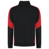 Afbeelding van Zip Sweater Bicolor Redefined | zwart/helderrood | 306111-09202 | TRICORP WORKWEAR