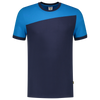 Afbeelding van T-shirt Bicolor Naden | donkermarine/turkoois | 102006-01087 | TRICORP WORKWEAR