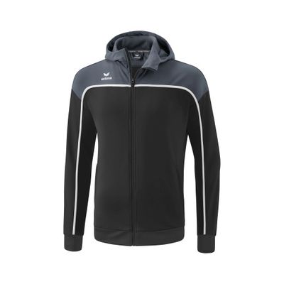 Foto van ERIMA CHANGE by erima trainingsjack met capuchon Unisex | black grey/slate grey/wit | 1032304