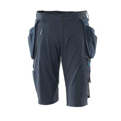 Shorts, afneembare spijkerzakken,stretch | 17149-311 | 010-donkermarine
